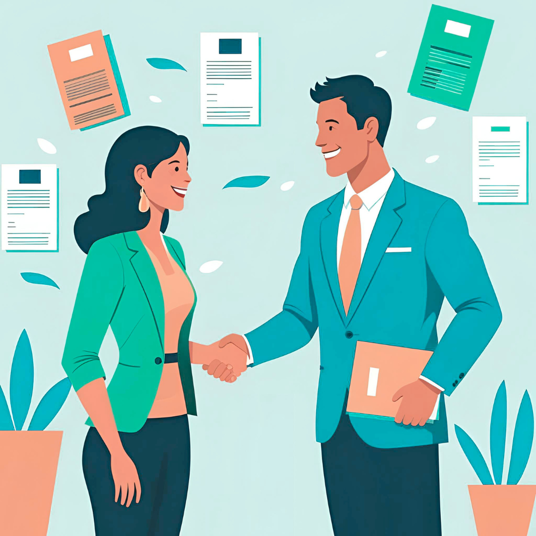 hr handshake with candidate